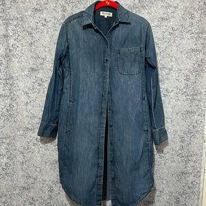 Madewell denim dress long sleeve